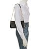 Color:Black - Image 4 - Empire Medium Chain Pouchette Shoulder Bag