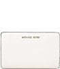 Color:Optic White - Image 1 - Empire Medium Pebbled Leather Wallet
