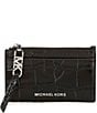 Michael Kors Empire Small Zip Card Case, Color:Black - Image 1