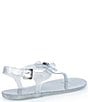 Michael Kors Eva Glitter Jelly Slingback Thong Bow Sandals - Image 2