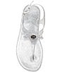 Michael Kors Eva Glitter Jelly Slingback Thong Bow Sandals - Image 5