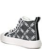 Color:Black/Optic White - Image 3 - Evy MK Charm Striped Webbing High Top Sneakers