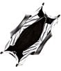 Color:Black Multi - Image 3 - Gigi East West Zebra Print Small Messenger Crossbody Bag