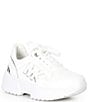 Color:White Multi - Image 1 - Girls' Maddy MK Logo Metallic Detail Chunky Sneakers (Youth)