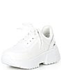 Color:White Multi - Image 4 - Girls' Maddy MK Logo Metallic Detail Chunky Sneakers (Youth)