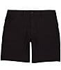 Color:Black - Image 1 - Golf Ripstop Stretch 9#double; Inseam Shorts