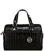 Michael Kors Grayson Medium Duffle Satchel Bag, Color:Black - Image 1