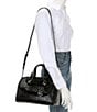 Michael Kors Grayson Medium Duffle Satchel Bag, Color:Black - Image 4