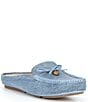 Michael Kors Greta Washed Denim Bow Mules - Image 1