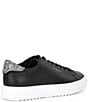 Color:Black - Image 2 - Grove Leather Rhinestone Accent Sneakers