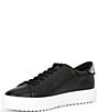 Color:Black - Image 4 - Grove Leather Rhinestone Accent Sneakers