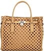 Michael Kors Hamilton Moderne Large Hand-Woven Satchel Bag - Image 1