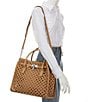 Michael Kors Hamilton Moderne Large Hand-Woven Satchel Bag - Image 4