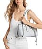 Michael Kors Hamilton Moderne Small East West Shoulder Satchel Bag, Color:OPT/ALLUM - Image 4