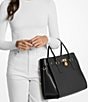 Michael Kors Hamilton Moderne Large Satchel Bag, Color:Black - Image 3