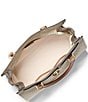 Michael Kors Hamilton Moderne Large Satchel Bag, Color:Vanilla/Acorn - Image 2