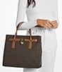 Michael Kors Hamilton Moderne Large Satchel Bag, Color:Brown/Acorn - Image 3