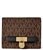 Michael Kors Hamilton Moderne Small Compact Bifold Wallet, Color:Brown/Black - Image 1