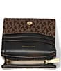 Michael Kors Hamilton Moderne Small Compact Bifold Wallet, Color:Brown/Black - Image 2