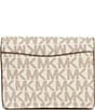 Michael Kors Hamilton Nomad Small Compact Bifold Wallet, Color:Vanilla/Acorn - Image 2