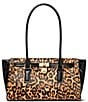 Michael Kors Hamilton Small East West Leopard Print Satchel Bag, Color:Marigold - Image 1