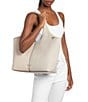 Michael Kors Henly Large Shopper Solid Logo Mix Tote Bag - Image 5