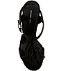 Michael Kors Indra Suede Fringe Ankle Wrap High Heel Platform Sandals - Image 5