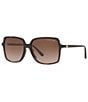Color:Black Tortoise - Image 1 - Isle of Palms Square Oversized Sunglasses