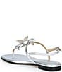 Michael Kors Jacie Metallic Leather Flower Thong Sandals - Image 4