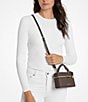 Michael Kors Jana Extra Small Satchel Bag, Color:Brown/Black - Image 3