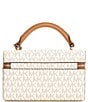 Michael Kors Jana Extra Small Satchel Bag, Color:Vanilla/Acorn - Image 2