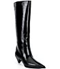 Michael Kors Jayla Leather Kitten Heel Tall Boots - Image 1