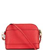 Color:Crimson - Image 2 - Jet Set Charm Large Dome Crossbody Bag