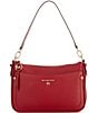 Michael Kors Jet Set Charm Medium Top Zip Pochette Bag, Color:Deep Red - Image 1