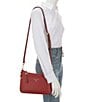 Michael Kors Jet Set Charm Medium Top Zip Pochette Bag, Color:Deep Red - Image 4