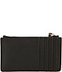 Color:Black - Image 2 - Jet Set Charm Pebble Leather Small Slim Card Case
