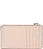 Color:Soft Pink - Image 2 - Jet Set Charm Pebble Leather Small Slim Card Case