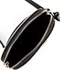 Color:Black - Image 3 - Jet Set Charm Solid Mercer Pebble Leather North South Chain Phone Crossbody Bag