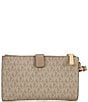 Michael Kors Jet Set Double Zip Wristlet Wallet, Color:Birch - Image 2