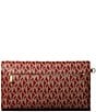 Michael Kors Jet Set Medium Logo Metallic Dots Flap Double Zip Wristlet - Image 2