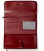Michael Kors Jet Set Medium Patent Haircalf Embossed Flap Double Zip Wristlet - Image 3