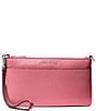 Michael Kors Jet Set Medium Pebbled Leather Convertible Wristlet, Color:ROSEWOOD - Image 1