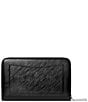 Michael Kors Jet Set Metallic Small Zip Around Card Case, Color:Black - Image 2
