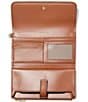 Michael Kors Jet Set Pebbled Leather Medium Flap Double Zip Wristlet - Image 6