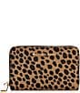 Michael Kors Jet Set Small Cheetah Print Calf Hair Wallet, Color:Husk Multi - Image 1