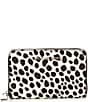 Michael Kors Jet Set Small Cheetah Print Calf Hair Wallet, Color:Black Multi - Image 1