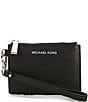 Michael Kors Jet Set Silver Hardware Small Coin Purse, Color:Black/Silver - Image 1