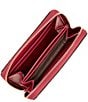 Michael Kors Jet Set Small Zip Around Card Case, Color:Deep Red - Image 3