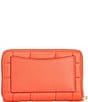 Color:Spiced Coral - Image 2 - Jet Set Small Zip Around Card Case