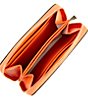 Michael Kors Jet Set Small Zip Around Gold-Tone Hardware Card Case, Color:Orange Punch - Image 3
